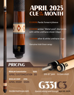 G331C3 April 2025 Cue of the Month flyer