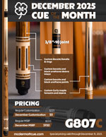 G807C December 2025 Cue of the Month flyer